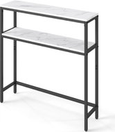 Songmics a Vasagle Konzolový stolek Crem 80 cm černý/bílý - Console Table
