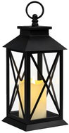 Verk 12386 Decorative LED Lantern with Candle, 28cm, 3× AAA Batteries, Black - Lantern
