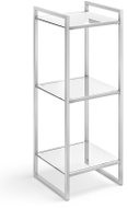 ZACK Koupelnový regál PONIO, kartáčovaná nerez - Shelving Unit