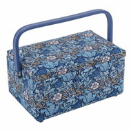 Hobby Gift Čalouněná kazeta na šití Woodblock Floral - Sewing Basket