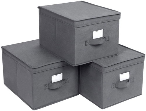 Songmics & Vasagle Mera Storage Boxes, Grey - Storage Box - Main image