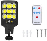 Verk 12371 Solar Street Light with Motion Sensor 1200mAh, 63 LED, Black - Garden Lighting