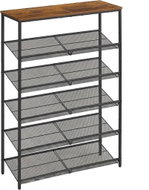 Songmics a Vasagle Botník Melas 114 cm černý/hnědý - Shoe Rack