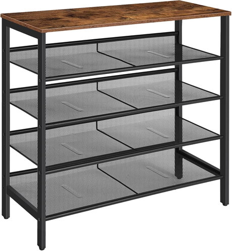 Songmics a Vasagle Botník Grego 75 cm, černo-hnědý - Shoe Rack - Main image