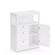 Songmics and Vasagle Rita Bathroom Cabinet, White - Bathroom Cabinet