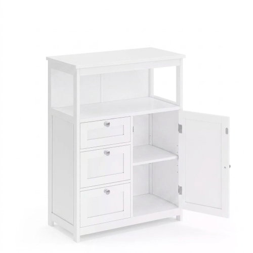 Songmics a Vasagle Koupelnová skříňka Rita, bílá - Bathroom Cabinet - Main image