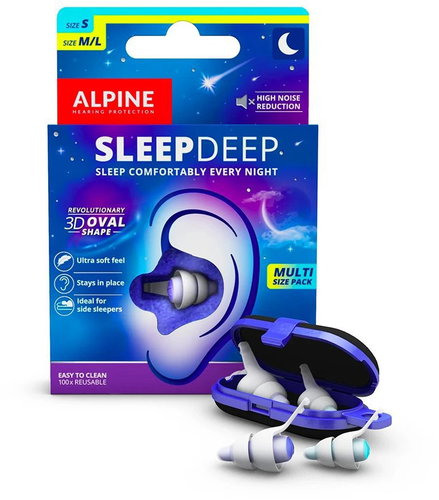 Alpine SleepDeep Multipack Špunty do uší na spaní, velikost S + M/L - Earplugs - Main image
