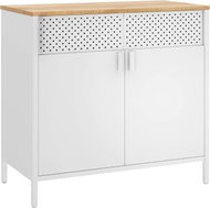 Songmics Úložná skříňka TEDUO, bílo-hnědá - Cabinet