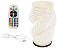 Verk 12448 Dekorativní LED RGB váza s osvětlením 2 v 1, dálkové ovládání, bílá - Decorative Lighting