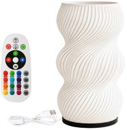 Verk 12450 Dekorativní LED RGB váza s osvětlením 2 v 1, dálkové ovládání, bílá - Decorative Lighting