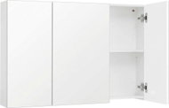 Vasagle Batylda Závěsná zrcadlová skříňka 90 cm bílá - Bathroom Cabinet