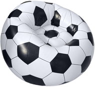Verk 27758 Nafukovací křeslo ve tvaru fotbalového míče 60 × 95 cm, černo-bílé - Inflatable Chair
