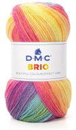 DMC Brio vícebarevná příze, 100 g, odstín 408 žlutá, růžová, tyrkysová, fialová - Yarn