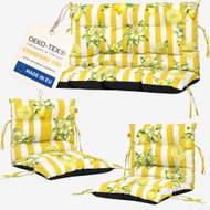 Blomster Polstry na zahradní nábytek, 3 ks, proužky citrony - Cushion