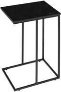 ModernHome BJ403066CT Mobile Side Table with Metal Frame, Black - Side Table