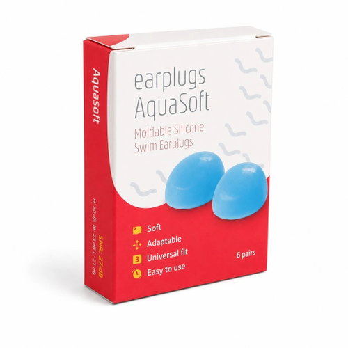 Earplugs AquaSoft Špunty do uší do vody, 6 párů - Earplugs - Main image