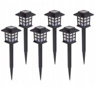 Verk 12401 Solární zahradní LED lampy se senzorem soumraku, sada 6 ks - Garden Decoration