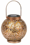 Verk 12408 Solární LED závěsný lampion se senzorem soumraku, měděný - Garden Decoration