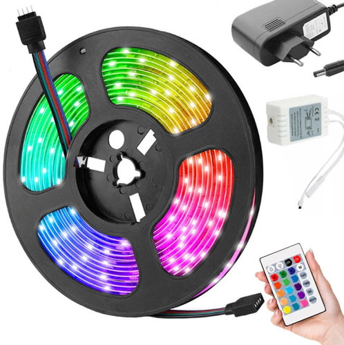 Verk 12257 RGB LED Strip 4.5m with Remote Control - LED Light Strip - Main image