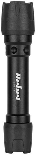 Rebel URZ0903 LED Torch 3W, IP65, 120lm, 100m Beam, Black - LED Flashlight - Main image