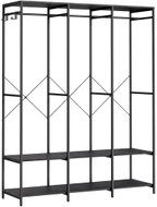 Songmics Otevřená šatní skříň Wigo 141 cm černá - Wardrobe
