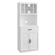 Vasagle Mope Kuchyňská vitrína 73 cm bílá - Cupboard