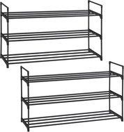 Songmics Sada botníků Rezula, 2 ks, černá - Shoe Rack