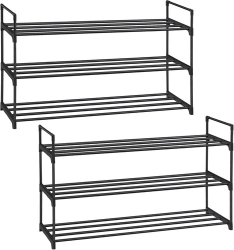 Songmics Sada botníků Rezula, 2 ks, černá - Shoe Rack - Main image