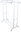 Hanger with Shelf 148 × 109 × 54cm, White