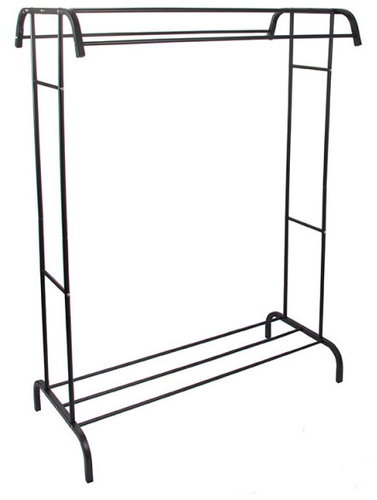 Verk 27618 Clothes Rail with Shelf 148 × 109 × 54cm, Black - Clothes Hanger - Main image