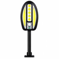 Verk 12457 Solární LED COB nástěnná lampa s PIR senzorem, 3000 mAh, černá - Garden Lighting