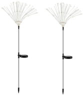 Verk 12394 Solární LED zahradní lampy se soumrakovým senzorem 70 cm, 2 ks - Garden Decoration