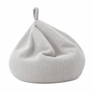 Flumi Sedací vak 2v1 Bouclé, úložný vak na plyšáky, bez výplně, tmavě šedý - Bean Bag