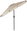 Tilting Garden Parasol, 200 × 130cm, Beige