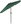 Tilting Garden Parasol, 200 × 130cm, Green