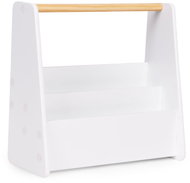 ECOTOYS FH-KF230052 Dětská knihovnička Montessori 42,5 × 40 × 18 cm, bílá - Bookshelf