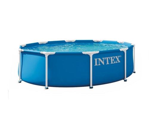 INTEX 26702ND Garden Round Frame Pool 305 × 76cm with Pump, Blue - Pool - Main image