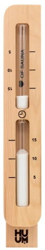 HUUM TASA Sauna Sand Timer 15 min, Red Cedar - Sauna Hourglass - Main image