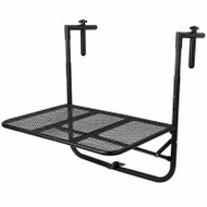 RealG RC-K-2406 Skládací závěsný balkonový stůl, nosnost 30 kg, černý - Side Table