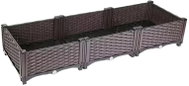 RealG RC-K-2524 Modulární zahradní truhlík 120 × 40 × 22 cm, hnědý - Flower Box