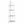 RC-K-2501 Metal Corner Shelving Unit with 4 Shelves, 113 × 40 × 30cm, White