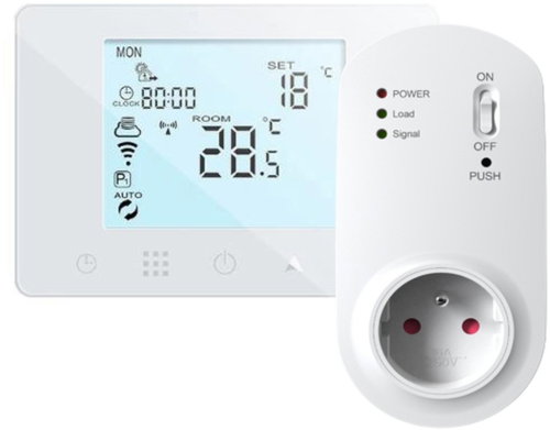 Auraton Orion 230V SET WiFi Wireless Thermostat with Receiver, Switched Socket - Thermostat - Main image