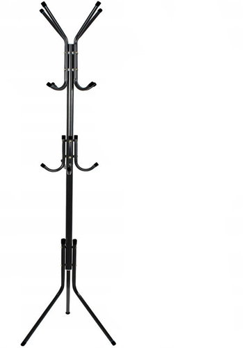 Ruhhy 26362 Stojanový věšák 175 × 42 cm, černý - Coat Hanger - Main image