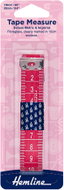 Hemline Krejčovský metr 150 cm, červeno-růžový - Tailor's Tape