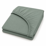 Mobytex ENTUZIA Mako-Jersey 90 × 200 cm, Peppermint - Bedsheet
