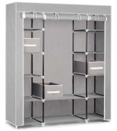 Massido 680011 Velká textilní skříň se zásuvkami 45 × 135 × 170 cm, šedá - Wardrobe