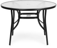 MultiGarden SC-080 Zahradní stůl kulatý, tvrzené sklo, otvor na slunečník, 105 cm - Garden Table
