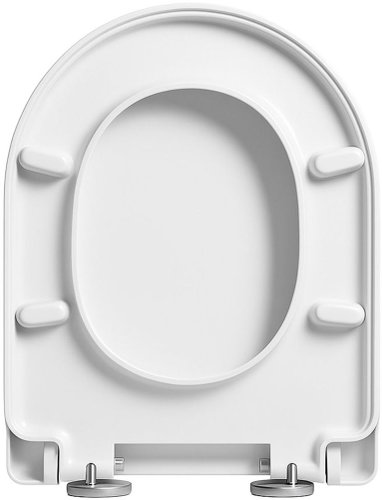 Retoo Universal Toilet Seat with Soft-Close Mechanism – Antibacterial, Hard, White - Toilet Seat - Main image