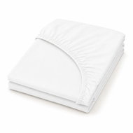 MOBYTEX ENTUZIA Mako-Jersey 180 × 200 cm, White - Bedsheet