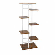 Gardlov 27790 Stojan na květiny 120 × 23,5 × 42 cm, 7 polic, bílo-hnědý - Flower Stand